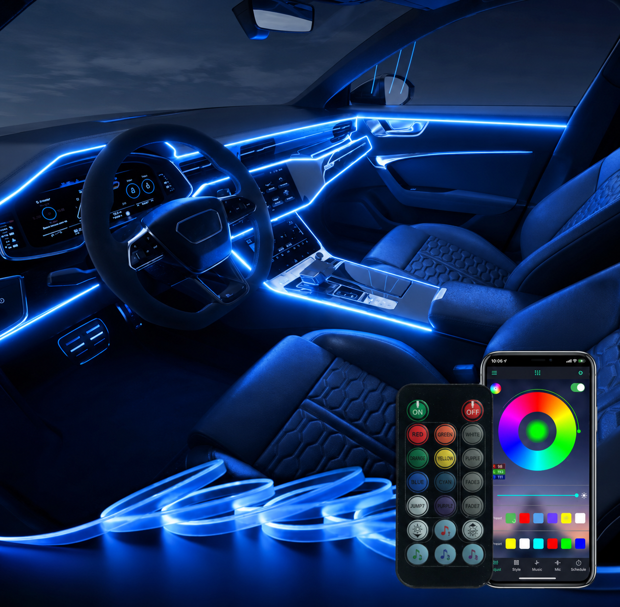 LED Car Strip (2 meter)